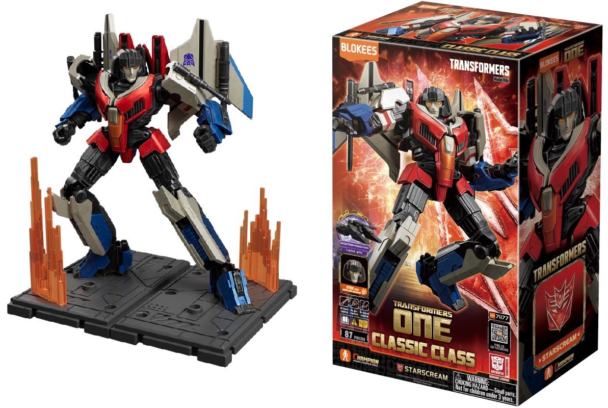 Figurine Starscream Transformers One Blokees Classic Class 16 à assembler avec socle