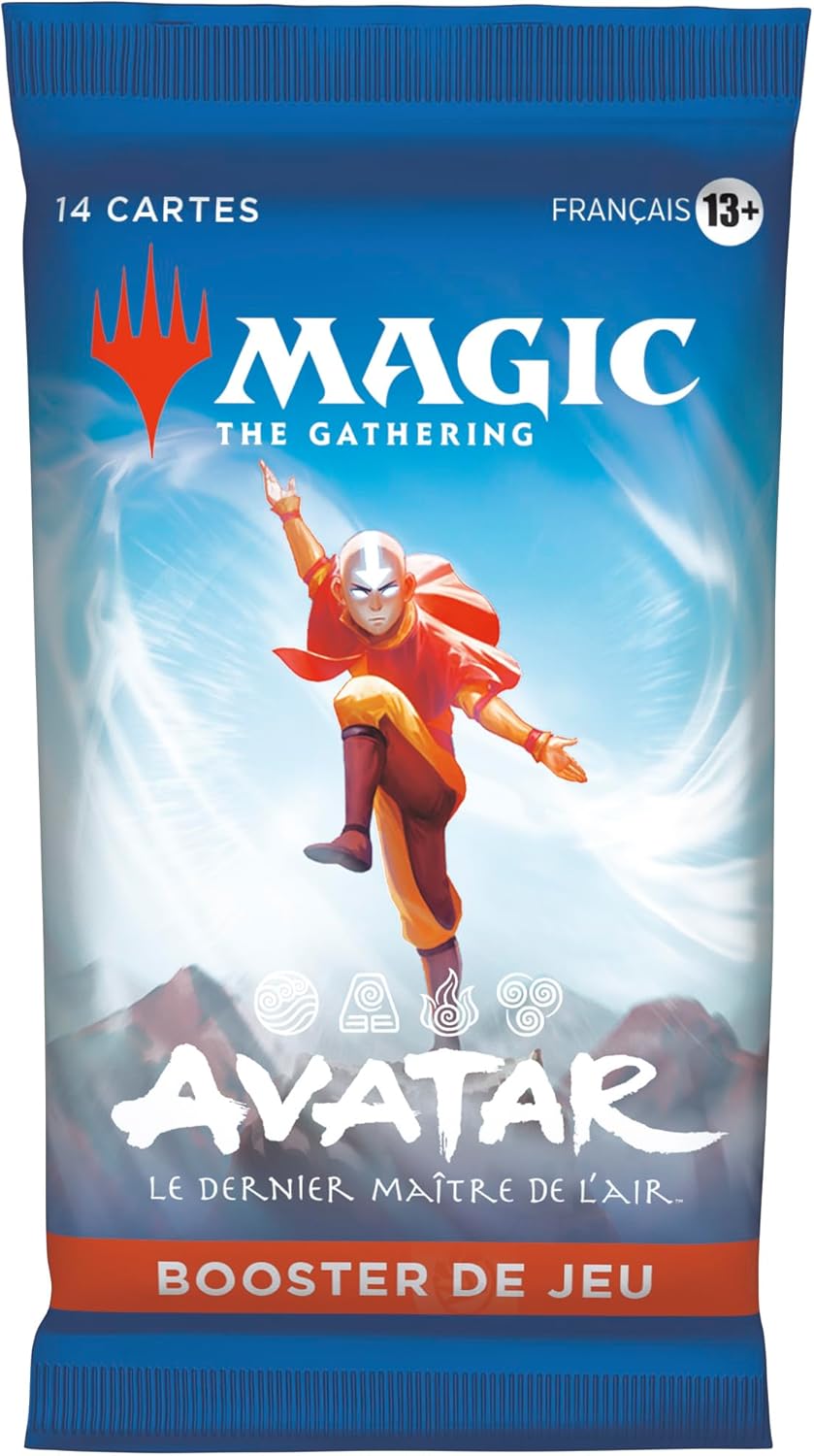 Booster Magic The Gathering Avatar Le Dernier Maître de l’Air en français contenant 14 cartes.