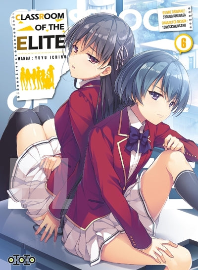 Classroom of the Elite tome 6, mettant en avant deux élèves en uniforme rouge, dos à dos, regard déterminé.