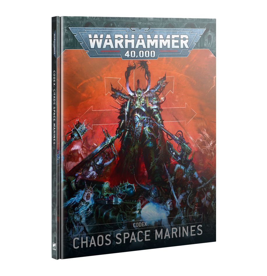 Codex Chaos Space Marines, recueil de règles et d’illustrations sombres pour Warhammer 40,000