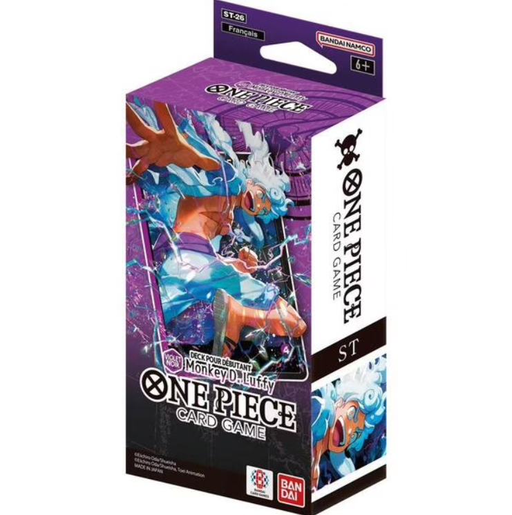 One Piece Card Game Deck Pour Débutant Monkey D. Luffy ST-26 en français, deck complet prêt à jouer
