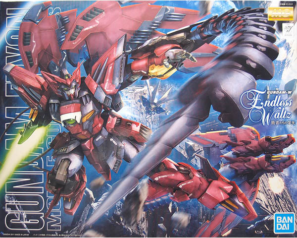 Gunpla MG 1/100 Gundam Epyon Endless Waltz Ver. – Maquette à assembler avec fouet thermique, sabre et ailes rouges
