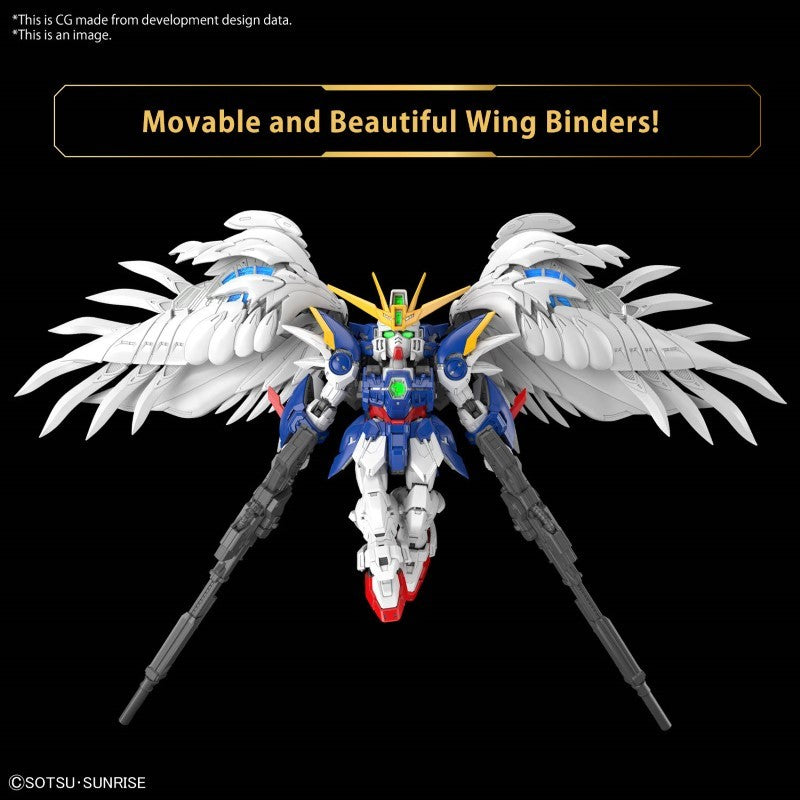 Gunpla MGSD Wing Gundam Zero EW – modèle super deformed avec ailes blanches, armement complet et design détaillé inspiré de Endless Waltz