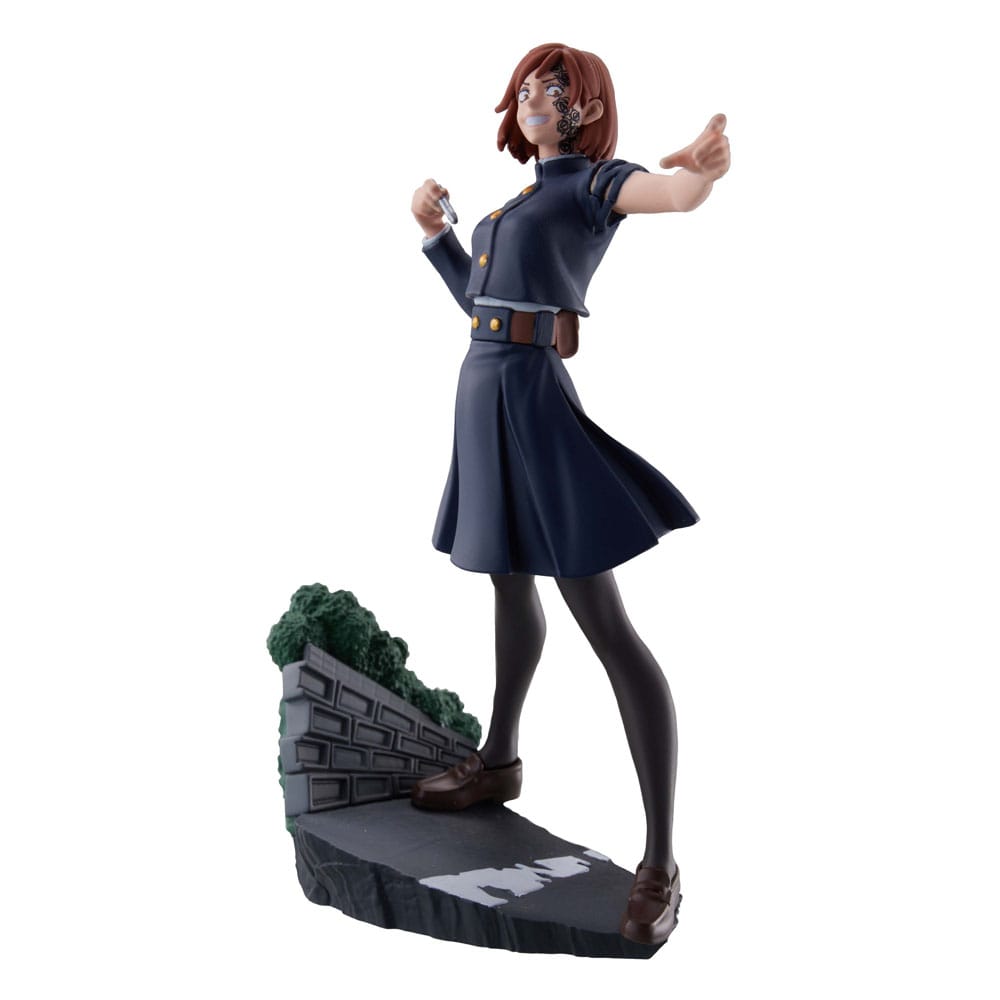 Boîtes aléatoires Jujutsu Kaisen Petitrama Series Vol.2 avec figurines de collection surprises représentant plusieurs personnages sur socles décoratifs.