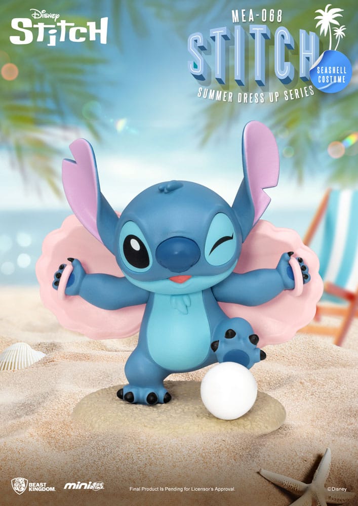 Assortiment de figurines Disney Stitch Summer Dress Up Series Mini Egg Attack – 7 modèles différents, boîtes aléatoires