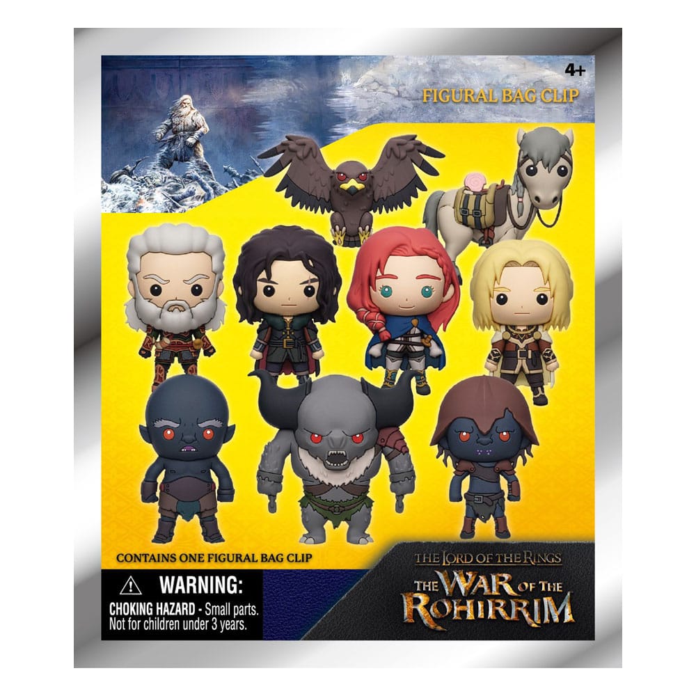 Porte-clés 3D Le Seigneur des Anneaux War of the Rohirrim modèle aléatoire