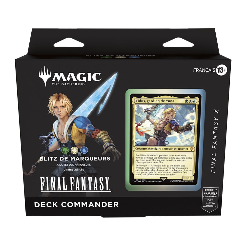Magic The Gathering – Deck Commander Final Fantasy X Blitz de Marqueurs avec Tidus, Gardien de Yuna