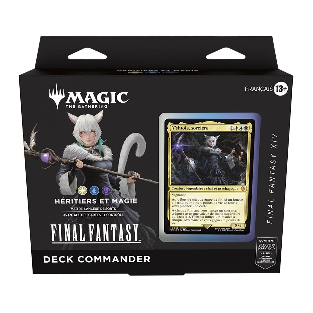 Magic The Gathering – Deck Commander Final Fantasy XIV Héritiers et Magie avec Y’shtola, Sorcière