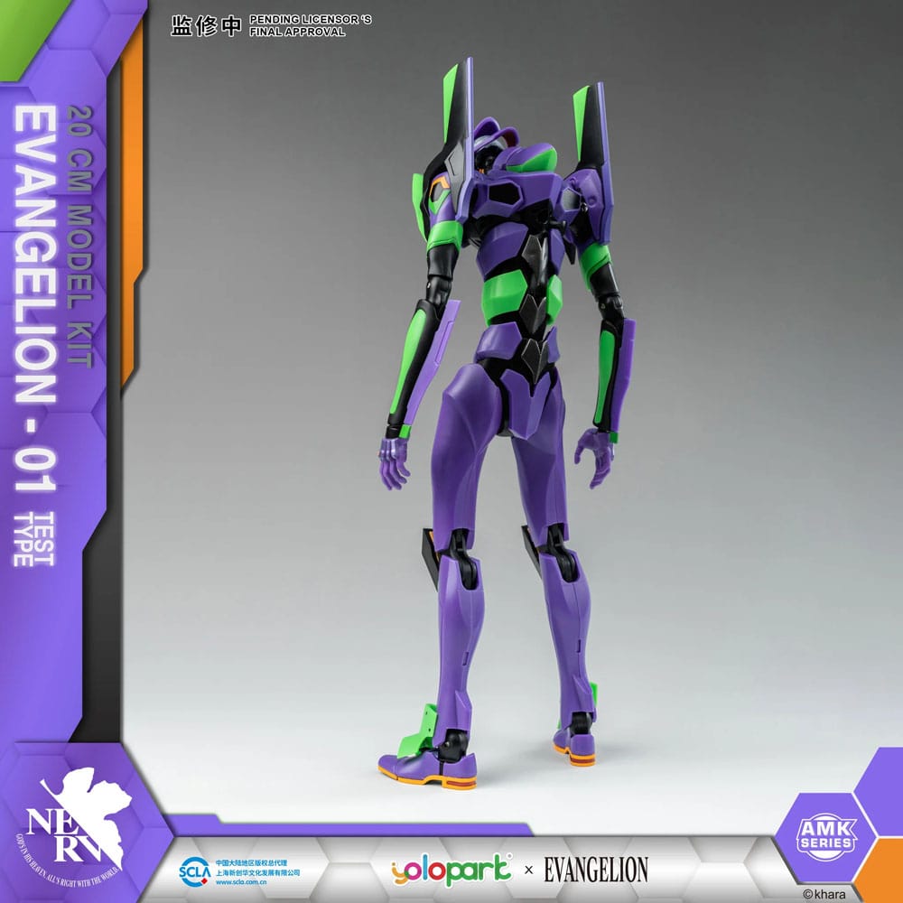 Model Kit EVA-01 Test Type – Figurine articulée Evangelion 20 cm par AMK Series
