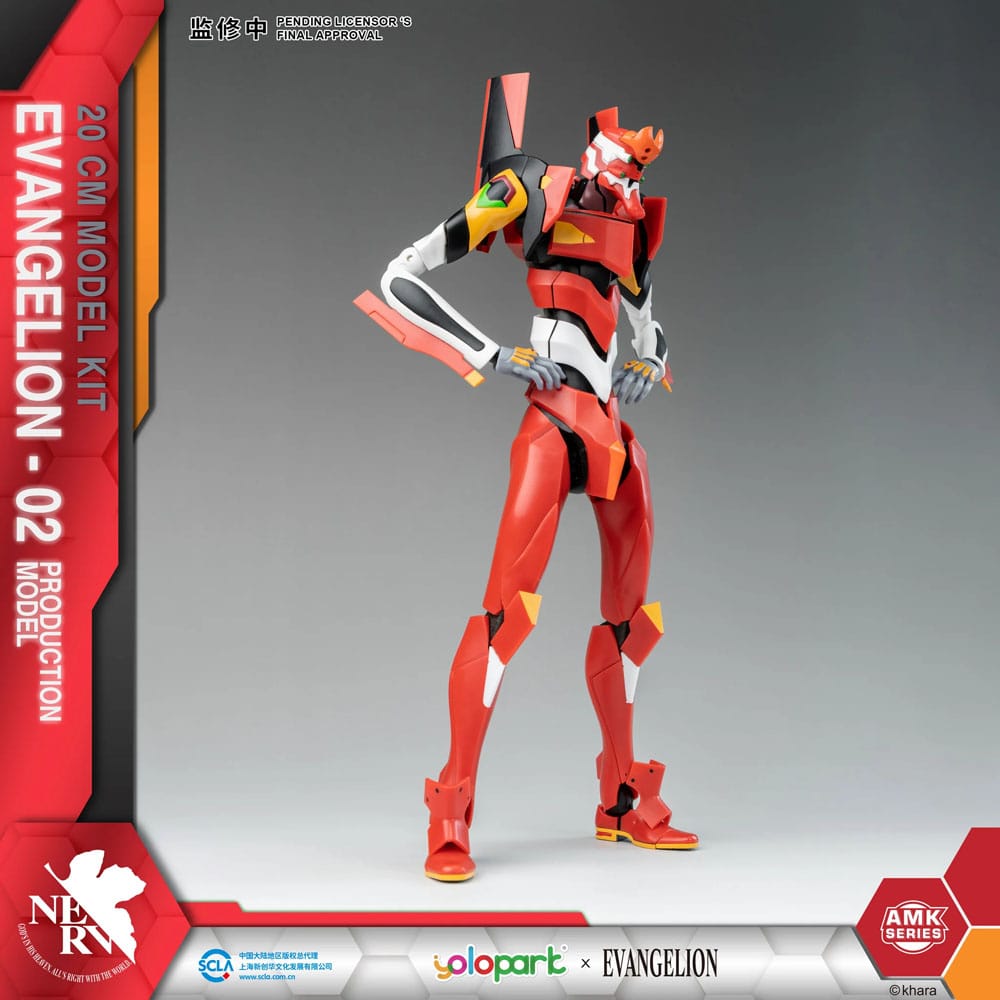 Model Kit EVA-02 Production Model – Figurine articulée Evangelion 20 cm par AMK Series