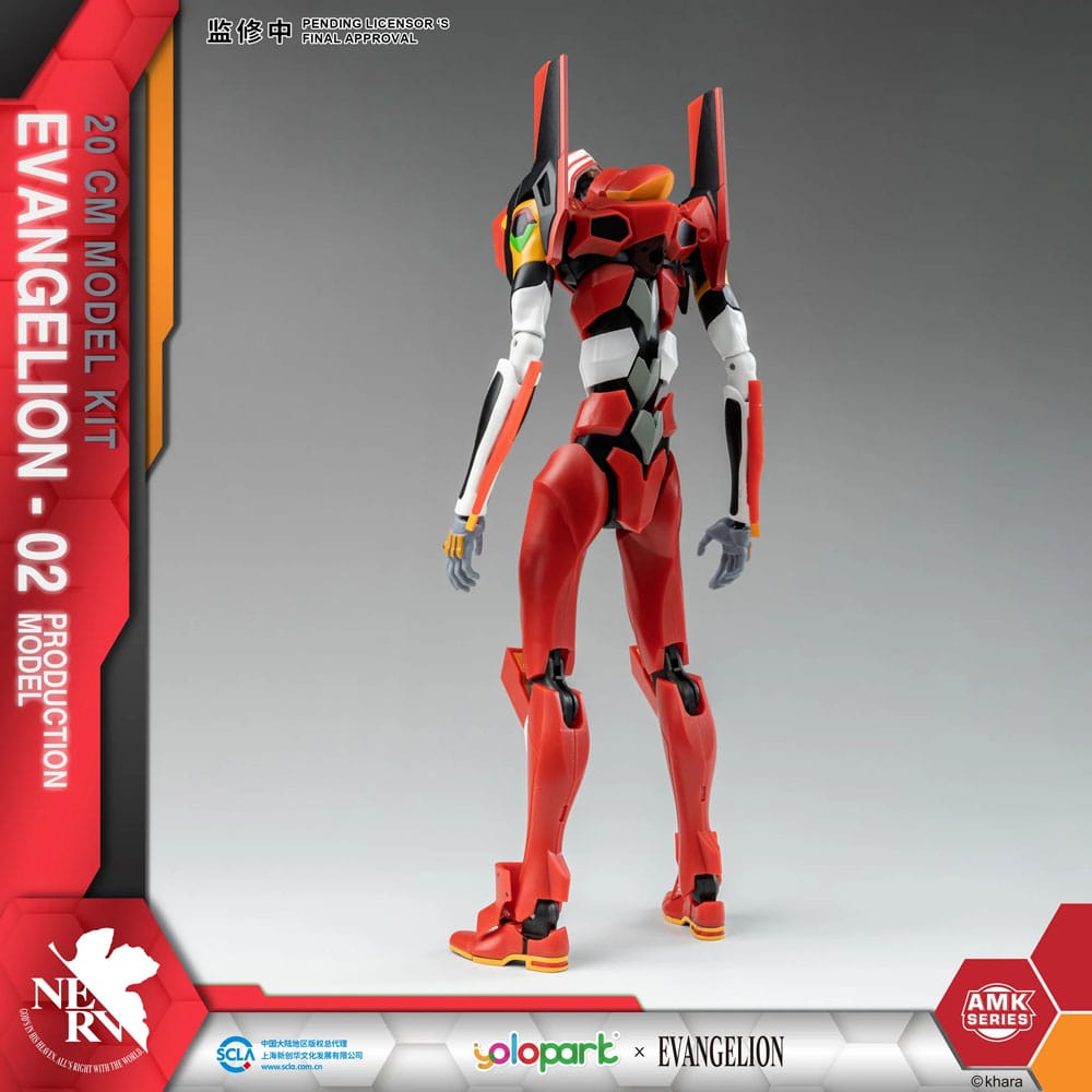 Model Kit EVA-02 Production Model – Figurine articulée Evangelion 20 cm par AMK Series