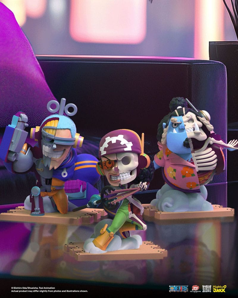 Figurines One Piece XXRAY 4" Egghead Arc Series Part 1 en blind box avec modèles aléatoires.