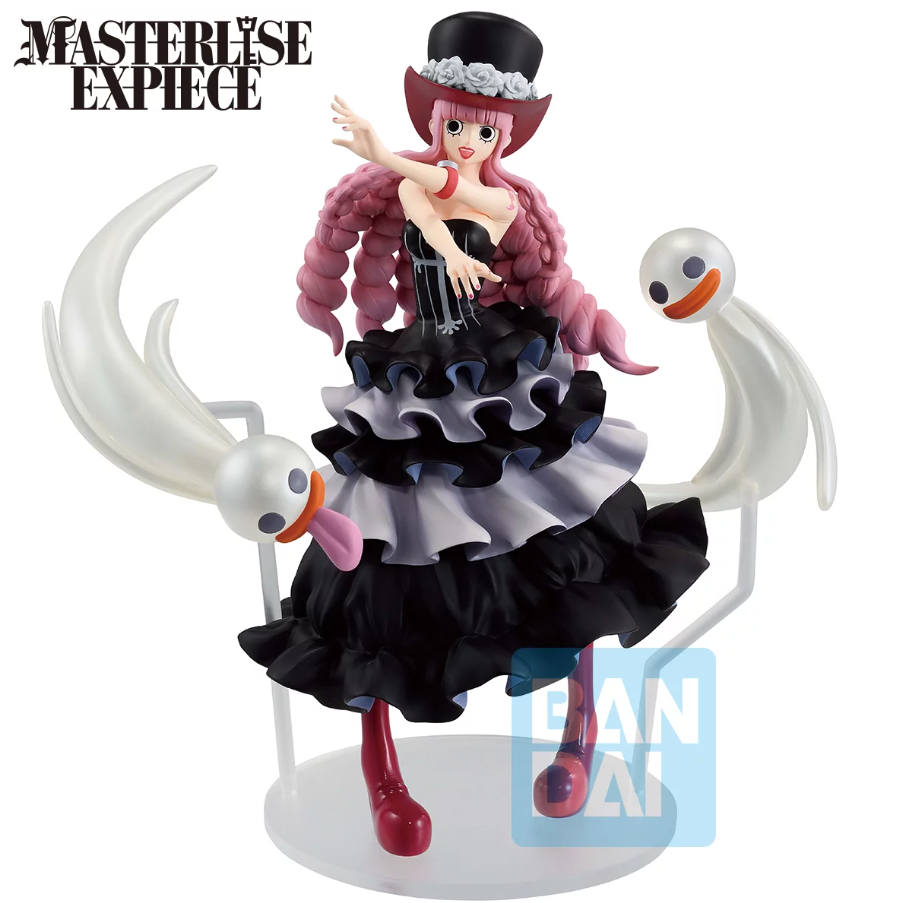 Figurine One Piece Ichibansho Perona Masterlise Expiece officielle Bandai avec fantômes.