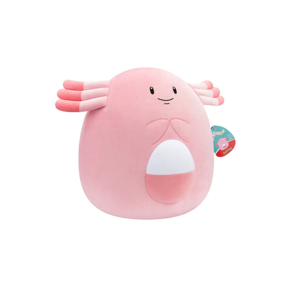 Peluche Leveinard Squishmallows Pokémon 35 cm rose, douce et moelleuse