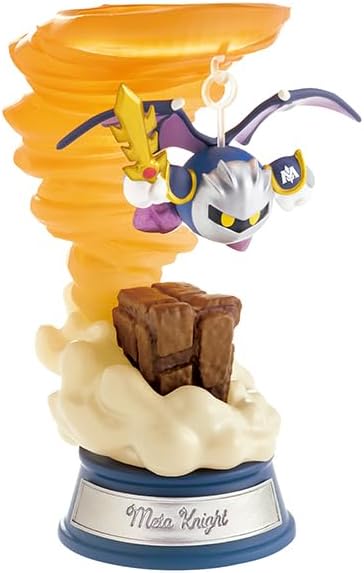 Boîte de 6 figurines Swing Kirby de Re-Ment, représentant Kirby et ses amis sur des scènes féériques et colorées.