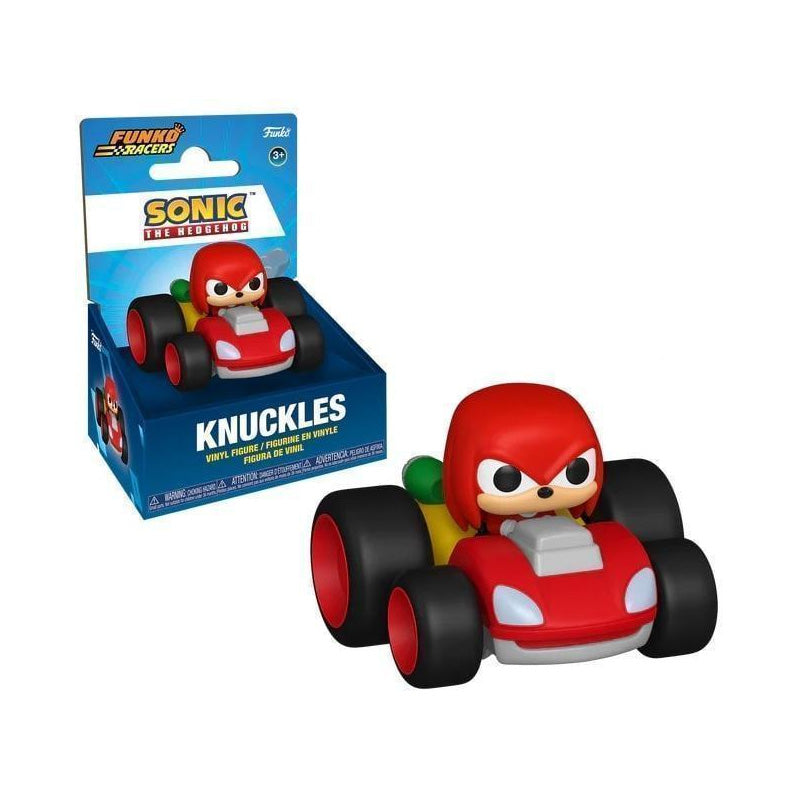 Figurine Knuckles Funko Racers dans son kart, issue de l’univers Sonic the Hedgehog
