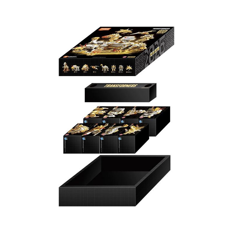 Coffret Transformers Blokees Dinobots édition 2026 dorée
