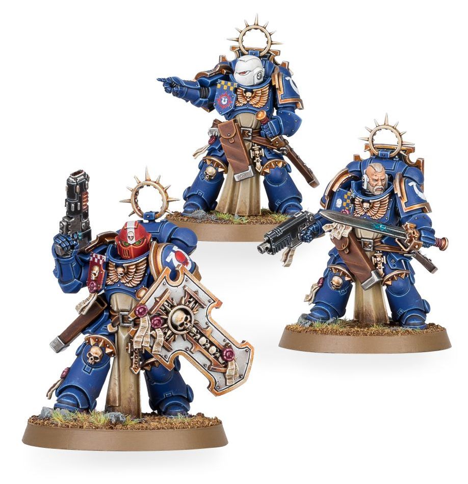 Boîte de figurines Vétérans Bladeguard pour Warhammer 40K, guerriers d’élite des Space Marines.