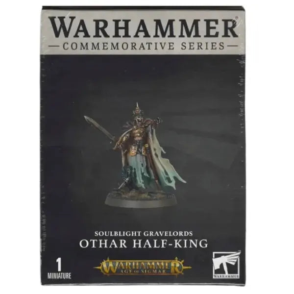 Figurine Warhammer Age of Sigmar – Soulblight Gravelords : Othar Half-King, édition commémorative avec socle scénique.