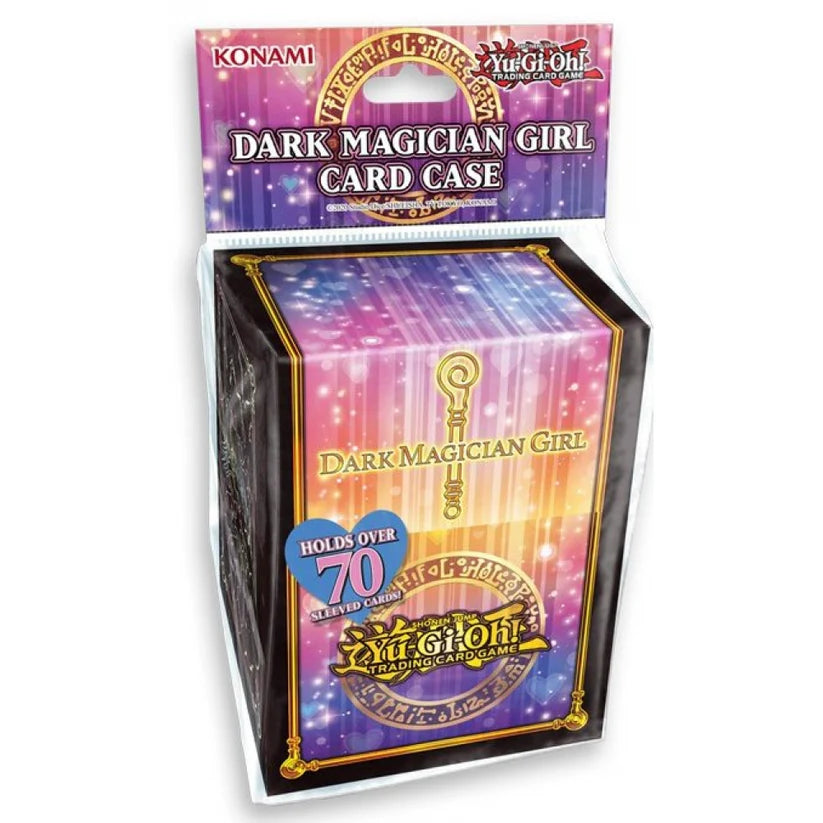 Deck Box Yu-Gi-Oh! officielle Dark Magician Girl, avec design rose et doré, pour 70 cartes protégées.