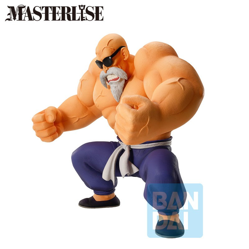 Figurine Dragon Ball Masterlise : Tortue Géniale Full Power en pose de combat, version Bandai officielle.