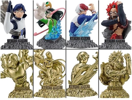 Boîte mystère Bust Up Heroes Vol. 2 avec figurines My Hero Academia.