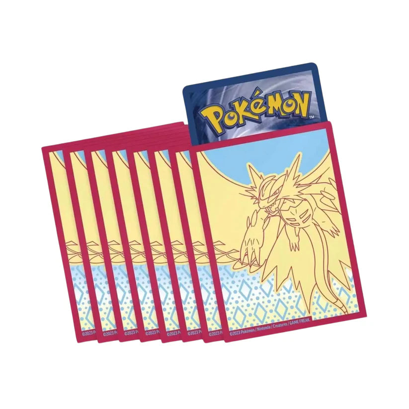 Protège-cartes Pokémon Rugit-Lune – 65 sleeves officielles au design jaune et rouge