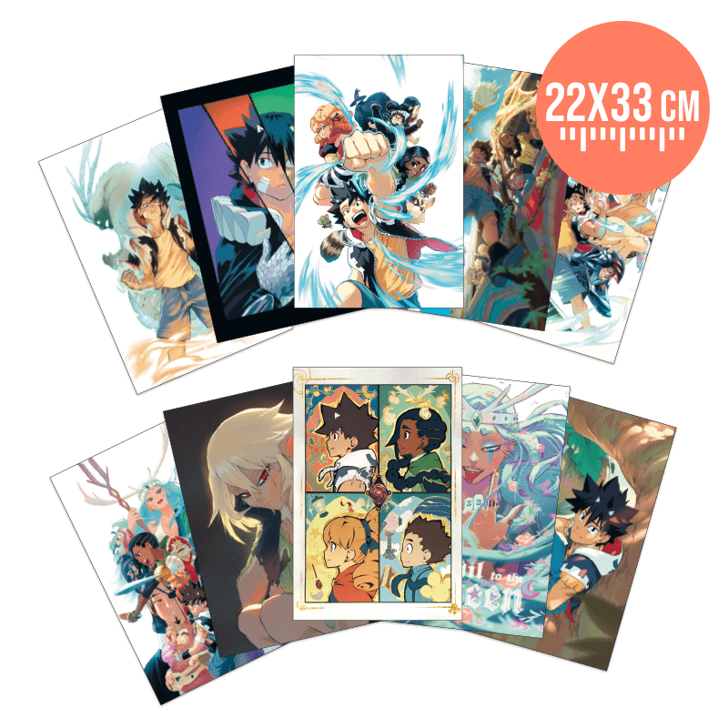 Coffret anniversaire collector Radiant – 10 tomes, illustrations, figurines cartonnées et goodies exclusifs