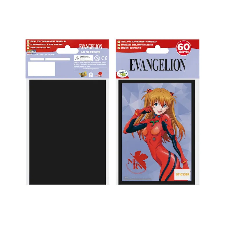 Protèges-cartes Evangelion Asuka – 60 sleeves officielles pour cartes TCG