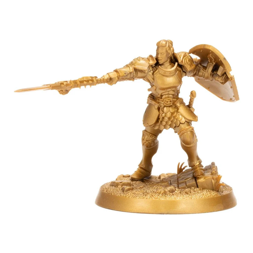 Boîte Warhammer Heroes avec une figurine aléatoire de Stormcast Eternals en plastique Citadel, à collectionner et à peindre.