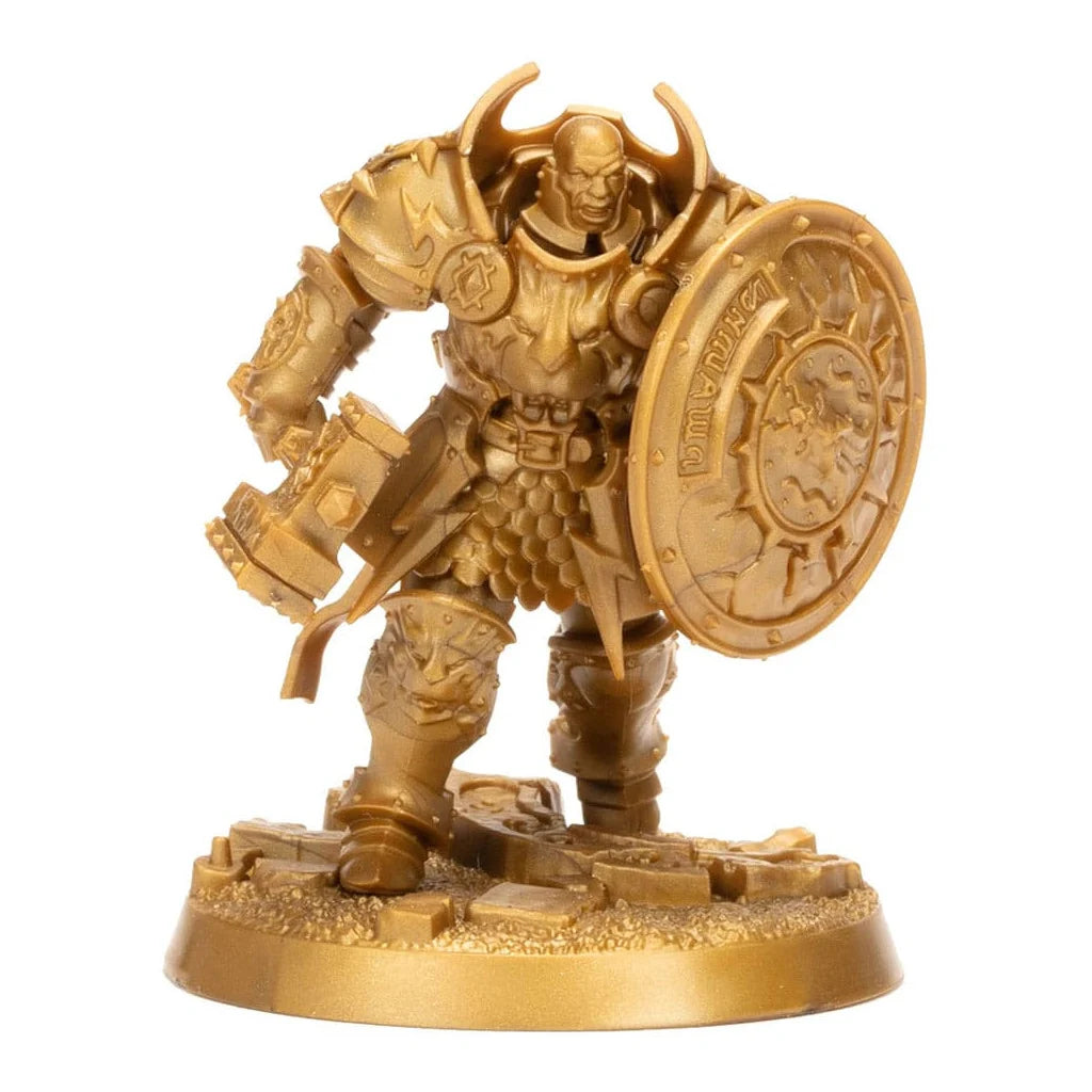 Boîte Warhammer Heroes avec une figurine aléatoire de Stormcast Eternals en plastique Citadel, à collectionner et à peindre.