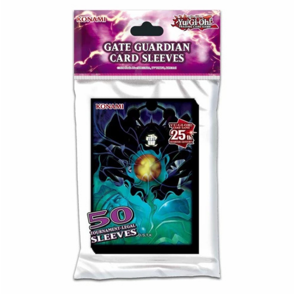 Protèges cartes Yu-Gi-Oh! Gate Guardian – édition 25e anniversaire – 50 sleeves officielles