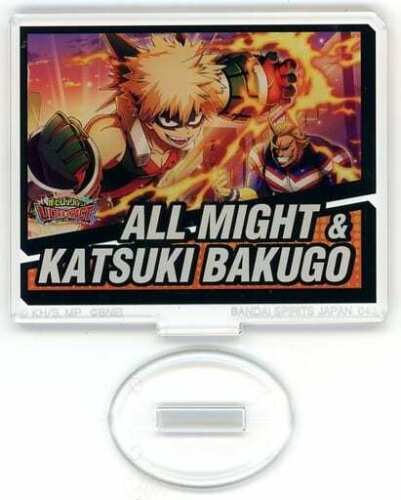 Stand acrylique My Hero Academia Izuku All Might & Katsuki Bakugo