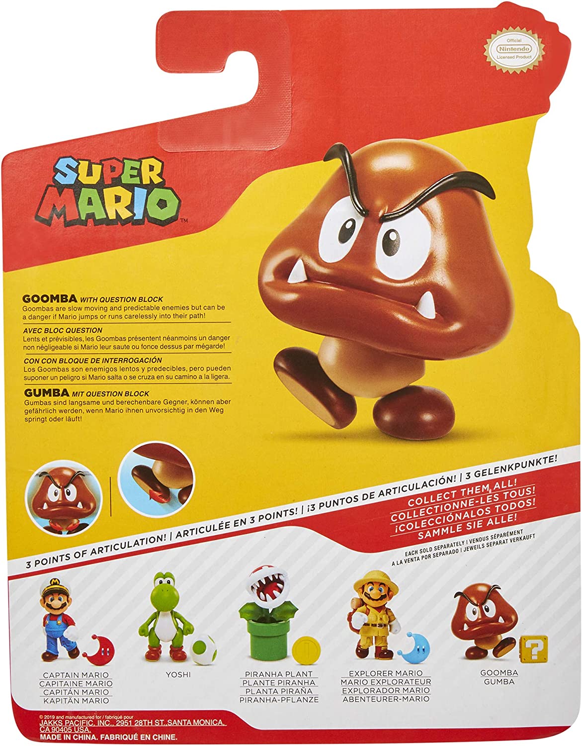 Figurine Jouet Super Mario - Goomba Jakks Pacific