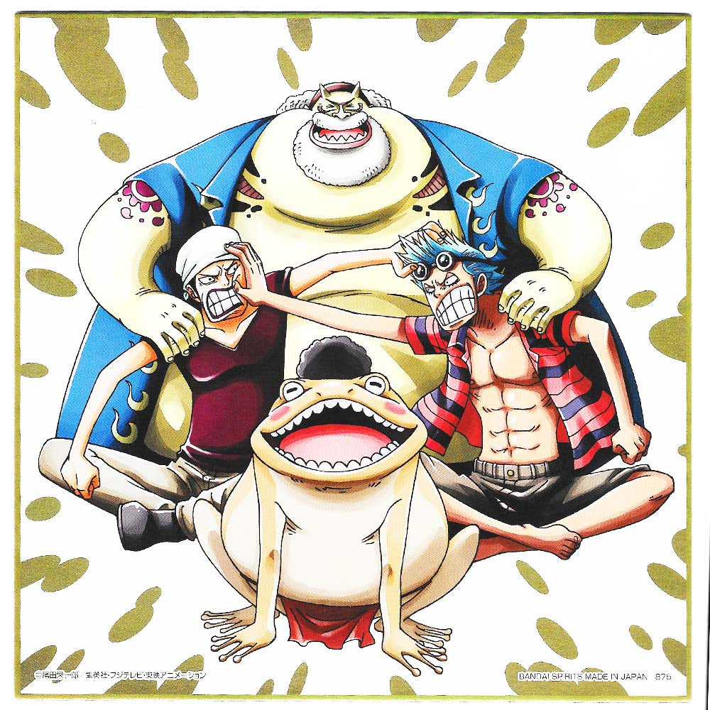 Shikishi One Piece - Franky, Iceburg, Tom & Yokozuna