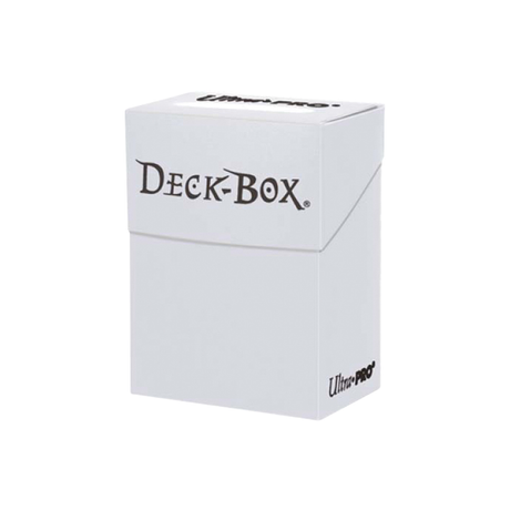 Deck Box Ultra Pro 75 cartes Blanc, boîte noire pour ranger et transporter un deck de cartes TCG.
