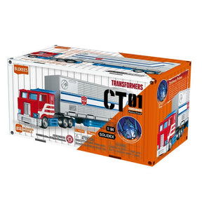 Figurine à assembler Blokees Wheels Transformers CT-01 Optimus Prime échelle 1:64. Kit de construction pour fans et collectionneurs.
