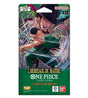 booster OP-12 L’Héritage du Maître du One Piece Card Game, illustré avec Zoro en action et Mihawk en arrière-plan.