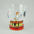 Verre plastique Capitaine Flam Curtis Newton illustration buste rétro