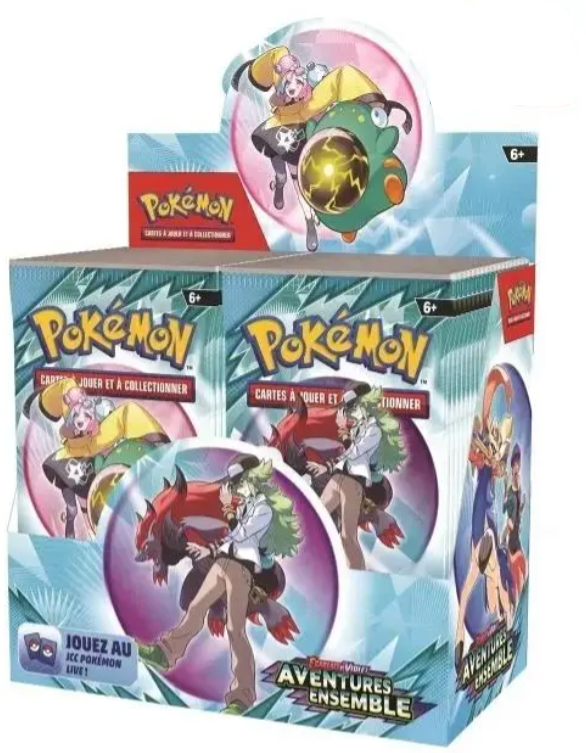 Display Pokémon JCC Aventures Ensemble en français avec boosters scellés