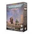 Boîte Warhammer 40,000 Astra Militarum Ciaphas Cain contenant 2 figurines Citadel, avec le commissaire Cain et son aide sur le visuel.