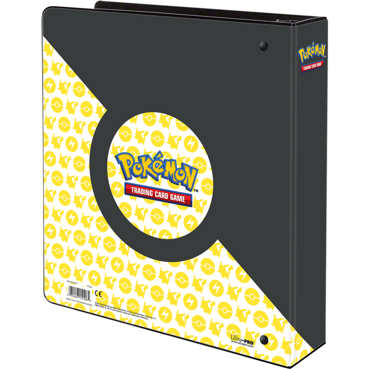 Classeur Pokémon Ultra Pro Pikachu – rangement cartes avec couverture rigide et design sous licence officielle.