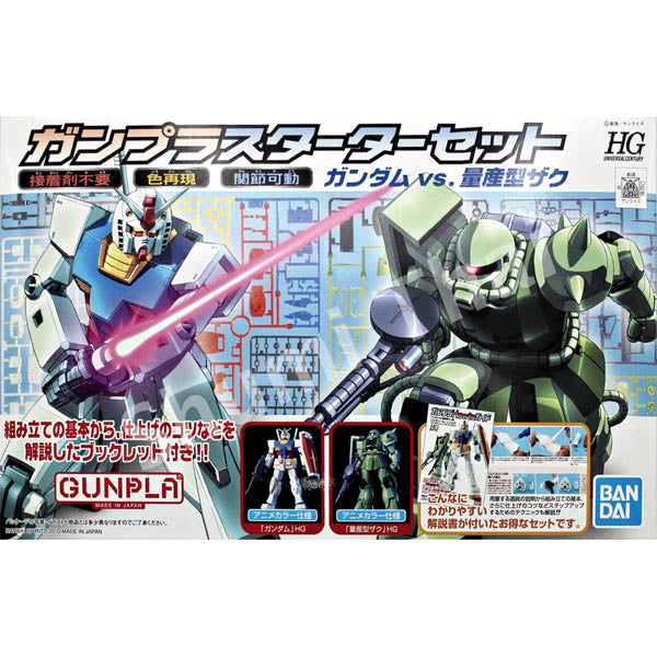 Gunpla HG 1/144 Starter Set 2 – RX-78-2 Gundam & Zaku II