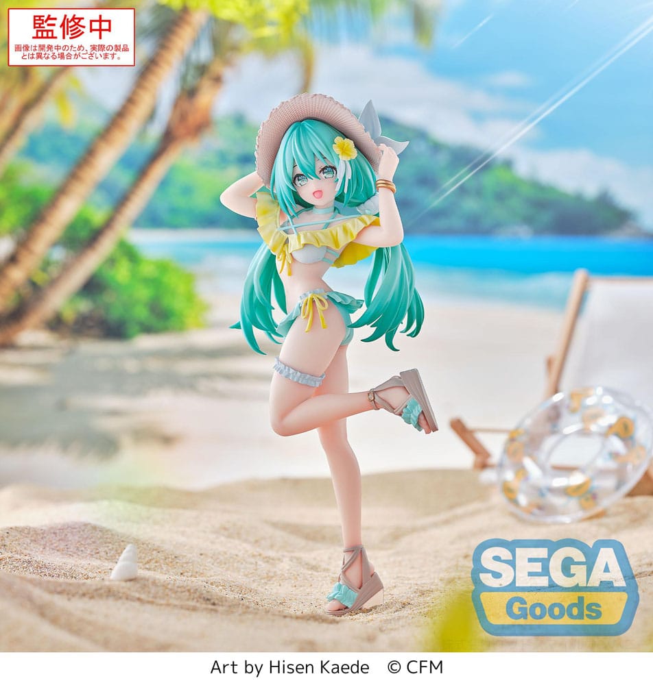 Figurine Hatsune Miku Luminasta Conceptual Series Vol.1 – SEGA Goods – Miku en tenue de plage