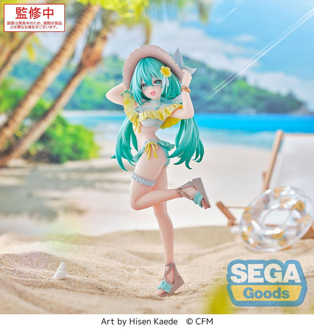 Figurine Hatsune Miku Luminasta Conceptual Series Vol.1 – SEGA Goods – Miku en tenue de plage