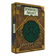 Boîte du jeu de cartes Horreur à Arkham Lovecraft Letter de Z-Man Games, avec coffret illustré façon livre ancien, ornements dorés, symbole occulte vert et titre Lovecraft Letter en lettres dorées.