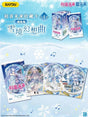 Boîte Kayou Hatsune Miku Snowy Fantasy de 18 boosters avec visuel bleu enneigé, cartes illustrées et packaging Hatsune Miku.