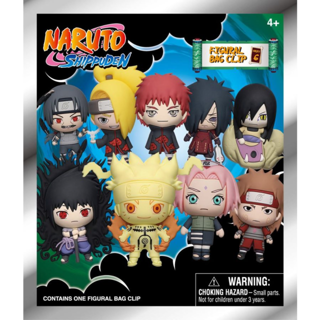Porte-clés Naruto Shippuden Série 6 modèle aléatoire figurine 3D