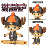 Set One Piece Chopper Robo Super Vol.4 Kung Fu Tracer et Vol.5 Walk Hopper avec Chopper dans deux véhicules mécaniques à assembler.