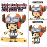 Set One Piece Chopper Robo Super Vol.4 Kung Fu Tracer et Vol.5 Walk Hopper avec Chopper dans deux véhicules mécaniques à assembler.